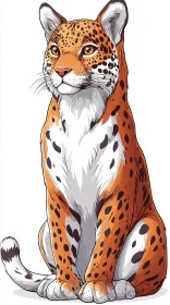 Artistic Leopard Illustration