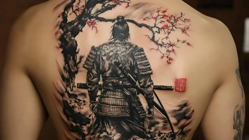 Warrior Ink: A Samurai Tattoo Design