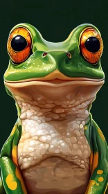 Vivid Frog Portrait