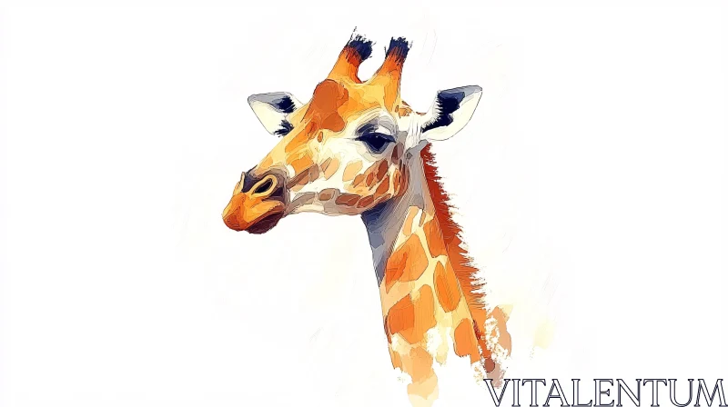 AI ART Expressive Giraffe Art