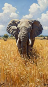 Wildlife Artwork of Elephant