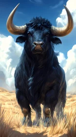 Powerful Bull Scene