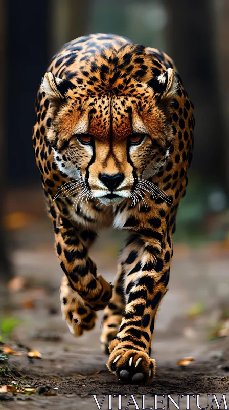 Regal Cheetah in Nature AI Image