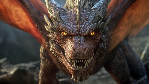 Dragon Gaze: A Fantasy Art Piece