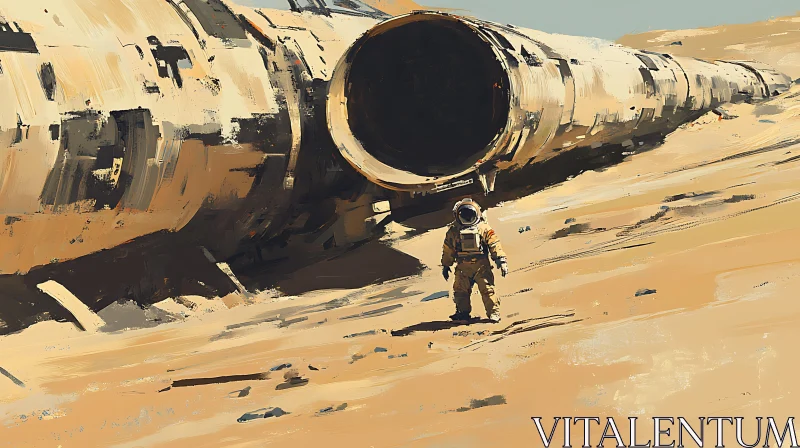 Lost in Space: Desert Encounter AI Image