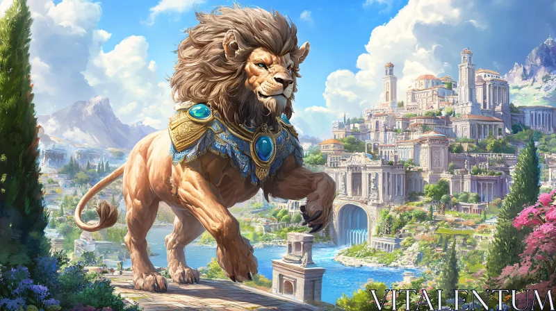 AI ART Lion Protector of the Realm