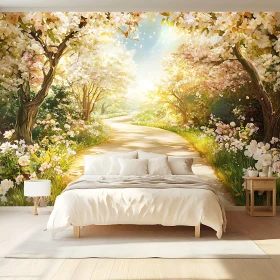 Cozy Interior with Nature-Inspired Wall Art