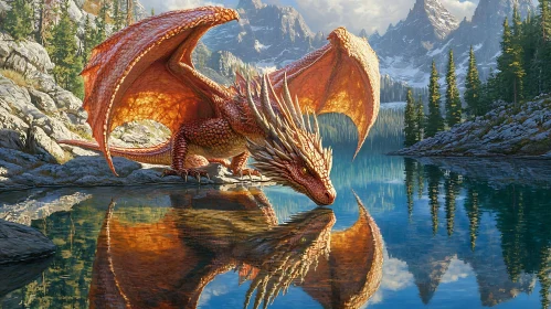 Fiery Dragon by Serene Lake