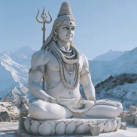 Meditative Shiva: A Himalayan Sculpture