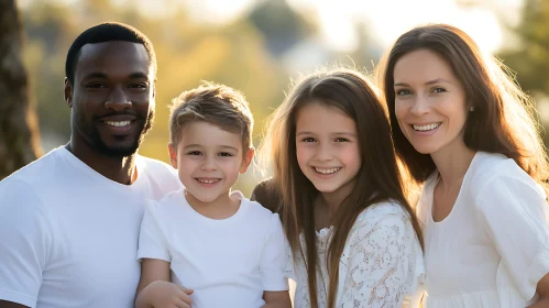 Multicultural Family Smiling Together