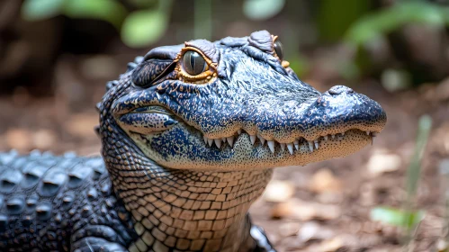 Crocodile Close-Up in Natural Habitat