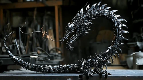 Iron Dragon: A Sculptural Masterpiece