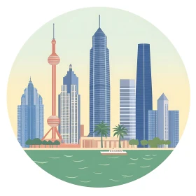 Modern City Skyline Illustration