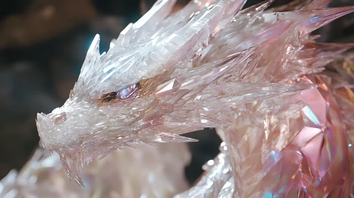 Prismatic Dragon Sculpture