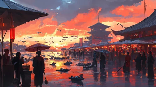 Sunset Over the Ancient City