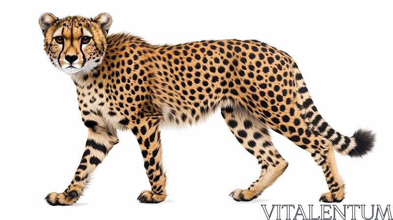 Portrait of a Cheetah AI Image