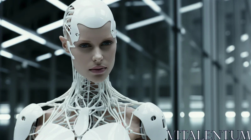 Artificial Intelligence Woman - A Neo-Plasticist Masterpiece AI Image