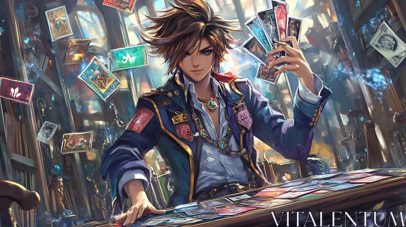 AI ART Enchanting Anime Card Game Portrait