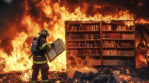 Library Ablaze