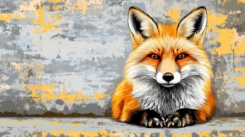 Artistic Fox Drawing