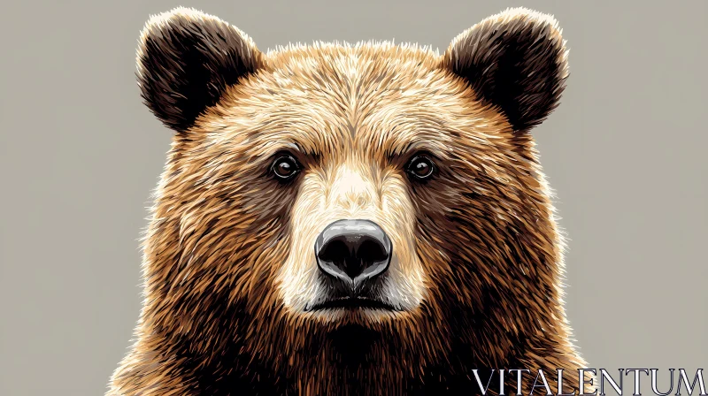 AI ART Artistic Bear Portrait