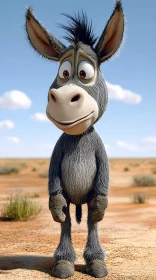 Animated Donkey Character Art