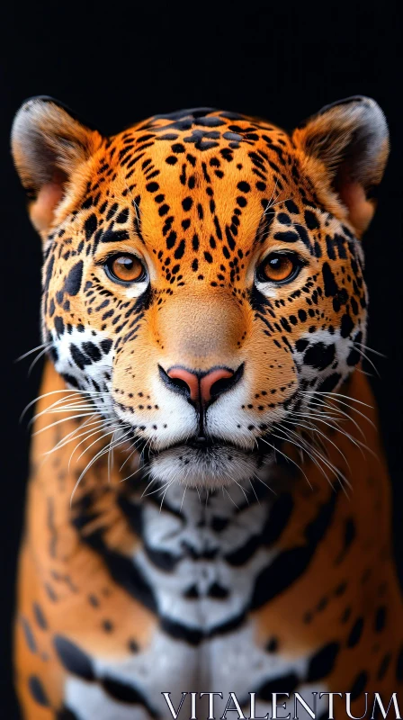 AI ART Jaguar Close-Up