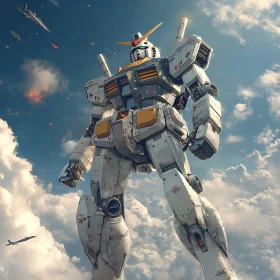 Mechanical Giant Above the Clouds