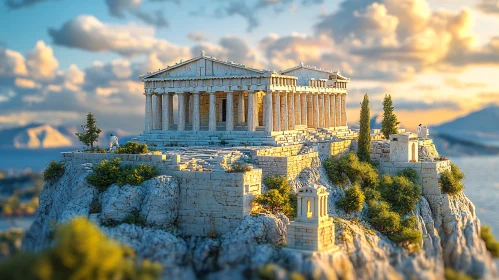 Greek Temple on a Hill