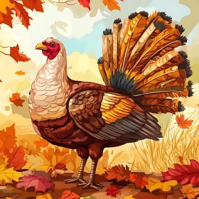 Fall Turkey Illustration