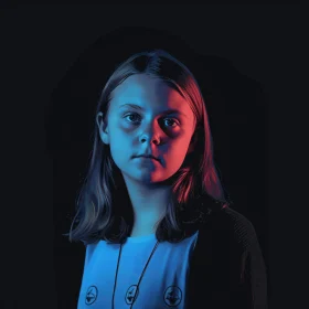 Greta Thunberg in Contrasting Light