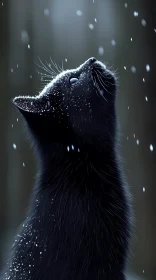 Enchanting Winter Cat