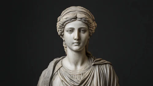 Classical Female Sculpture in Marble