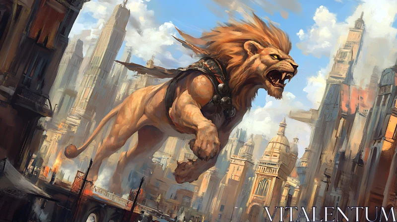 Urban Lion AI Image