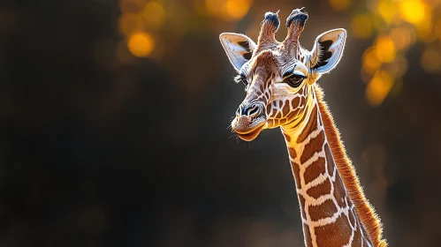 Elegant Giraffe at Sunset