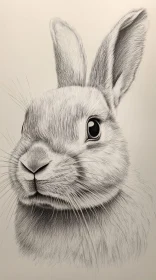 Artistic Rabbit Portrait