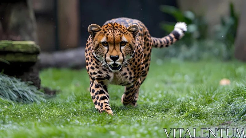 Speed and Grace: The Cheetah's Run AI Image