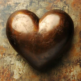 Metallic Heart Still Life