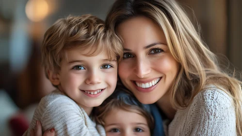 Radiant Family Portrait of Love and Joy