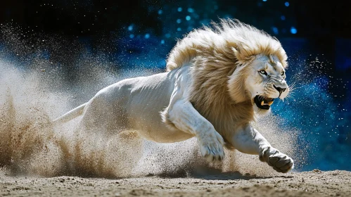 Leaping Lion