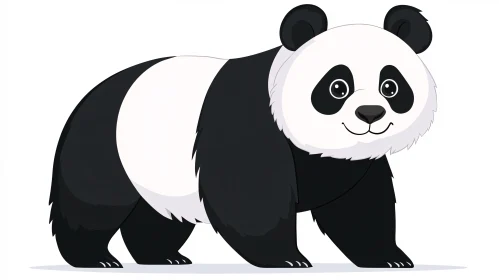 Cute Animated Panda Art