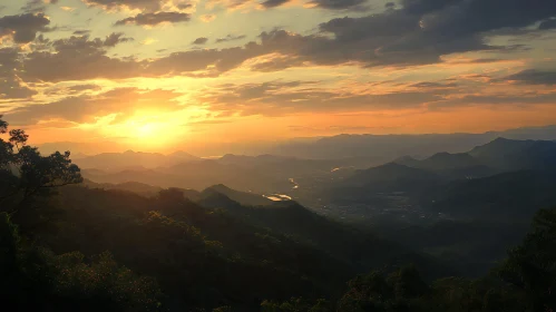 Scenic Mountain Sunset
