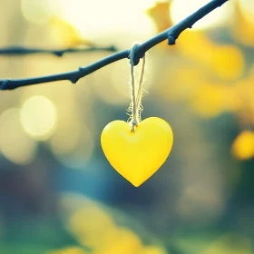 Heart Ornament on Branch