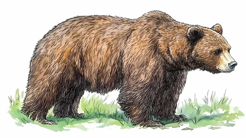 Brown Bear Illustration