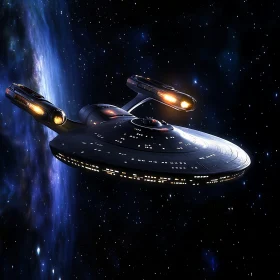 Spaceship among the stars