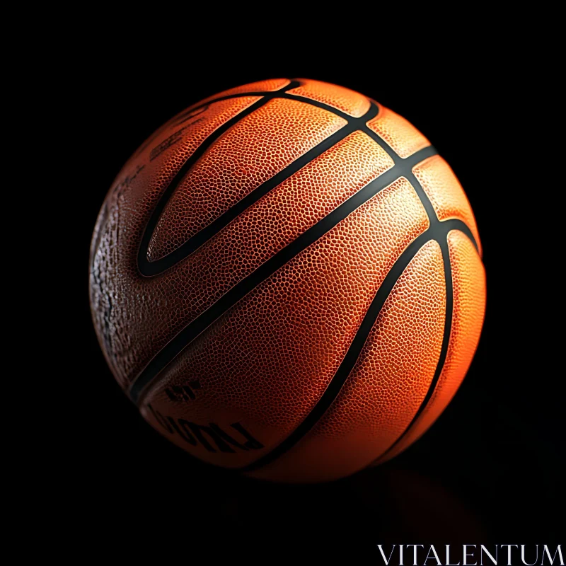 Orange Basketball AI Image