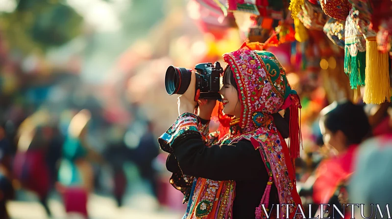 Photographer in Traditional Dress AI Image