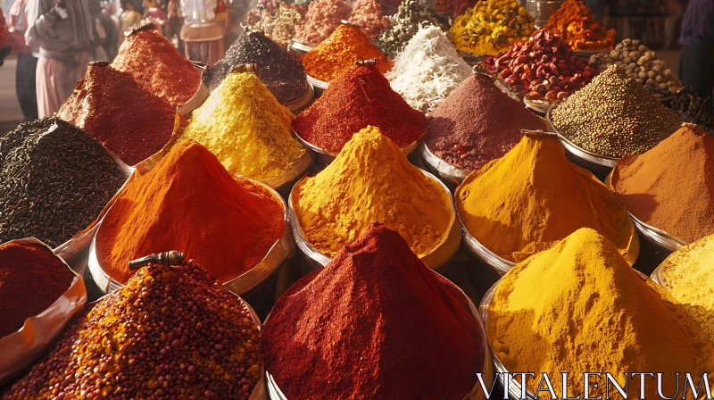 Spice Market Abundance AI Image