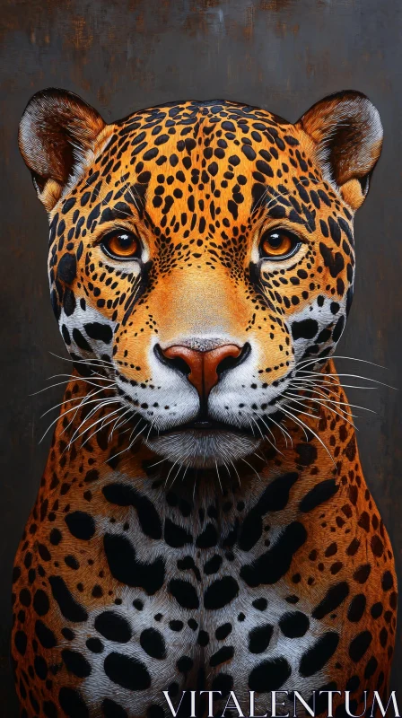 Leopard Art Portrait AI Image