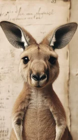 Close-up Kangaroo Wildlife Portrait